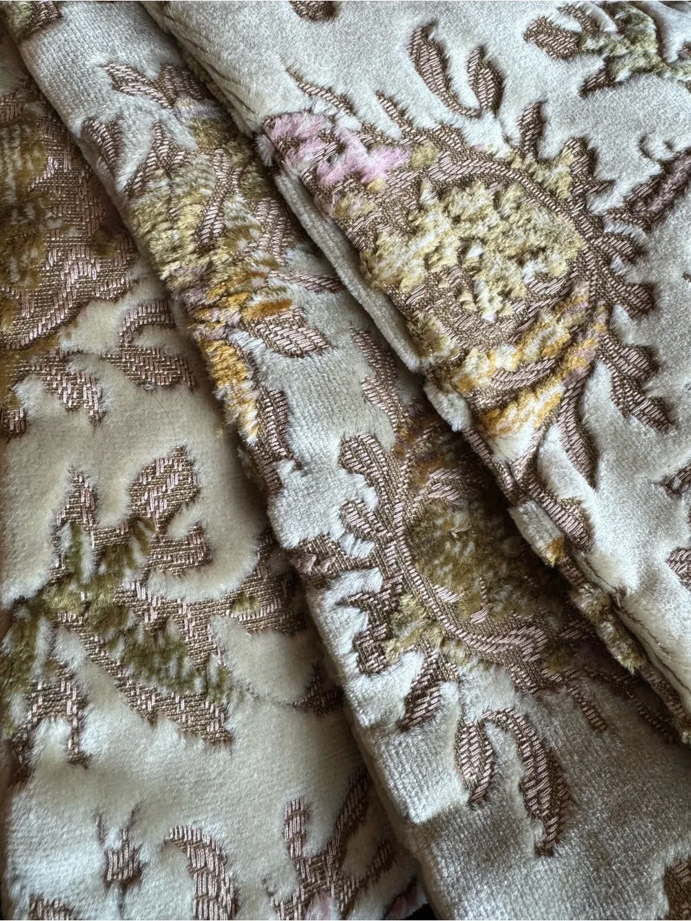 Vintage Velvet Floral Pillow Covers Set of 2 Cottagecore Tapestry Luxe Decor